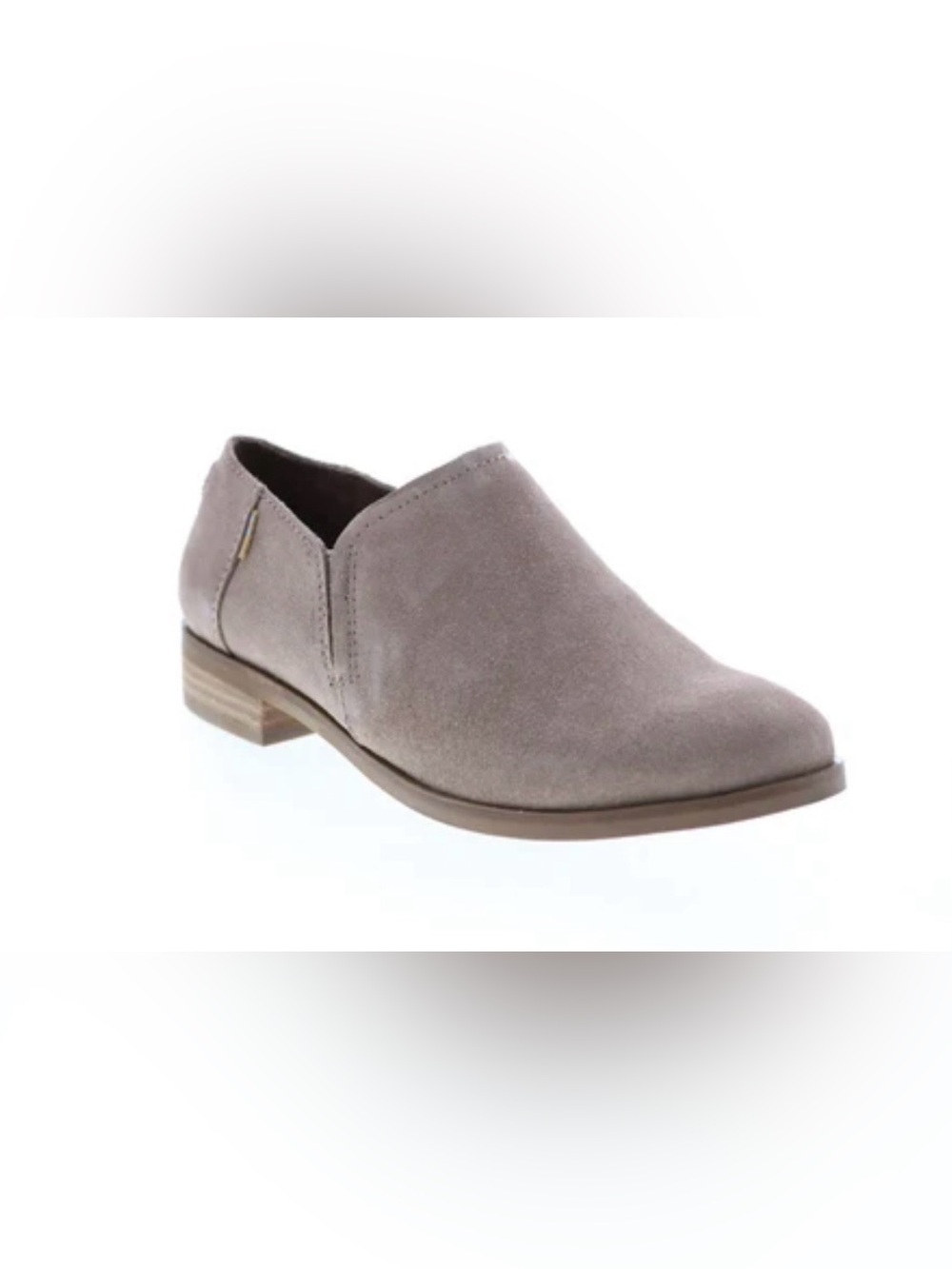 Toms Taupe Suede Slip-On minimalist Mule